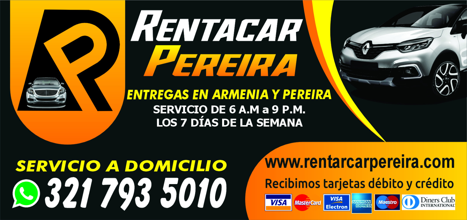 Alquiler de carros en Pereira Aeropuerto